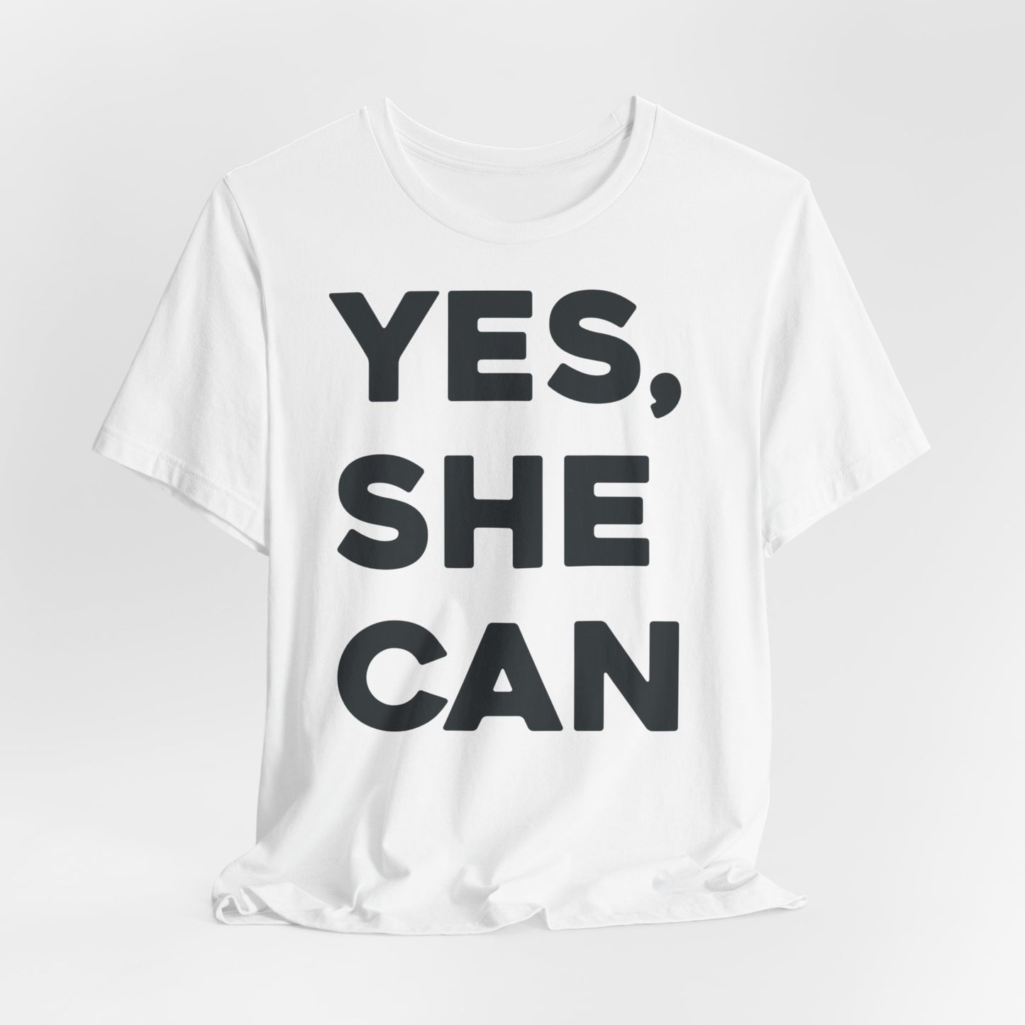 EU - Yes, She Can - Unisex Jersey Short Sleeve Tee