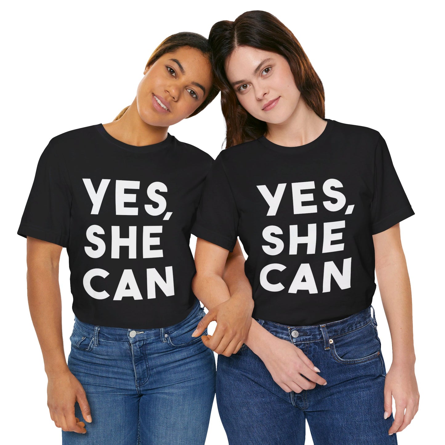 Yes, She Can - Unisex Jersey Short Sleeve Tee
