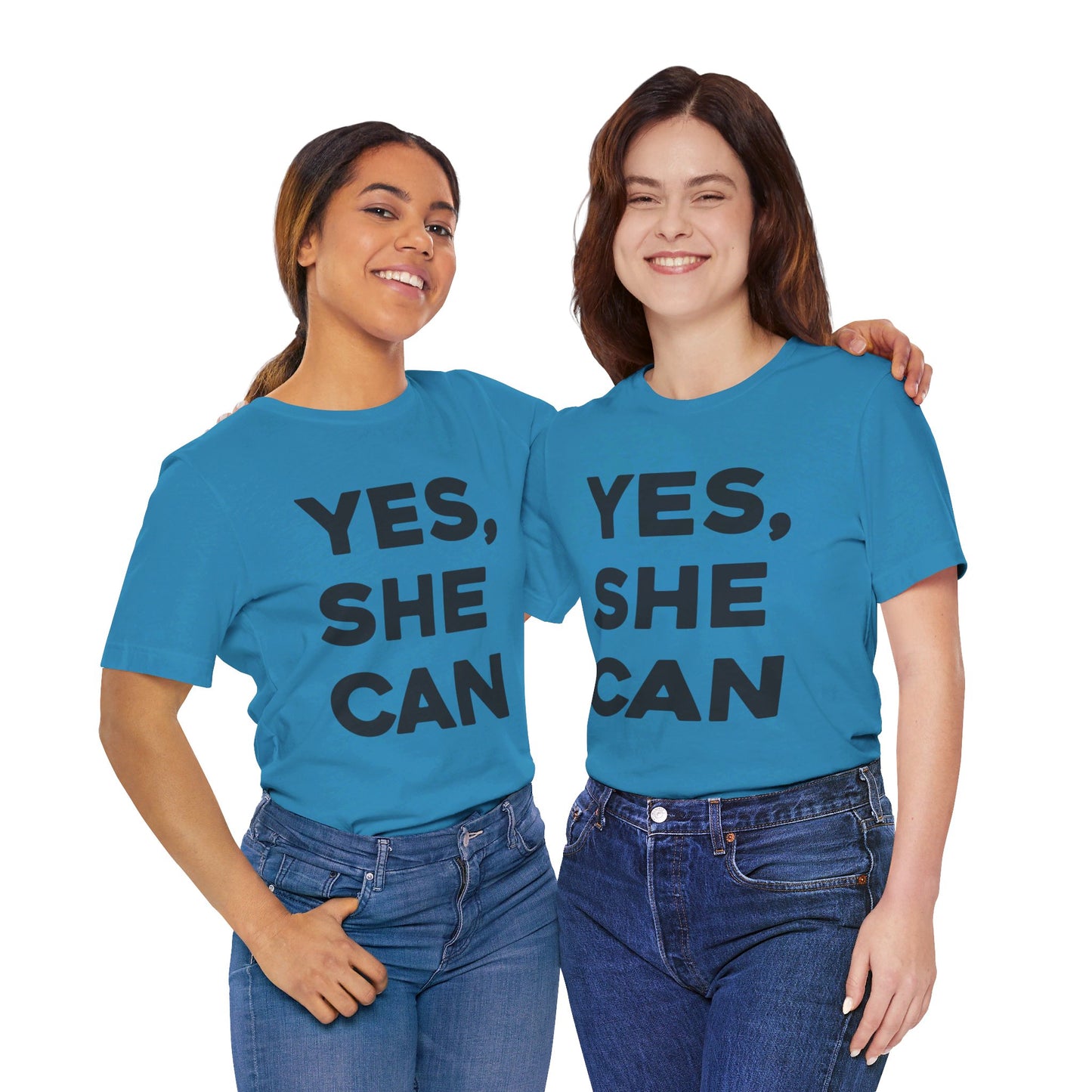 Yes, She Can - Unisex Jersey Short Sleeve Tee