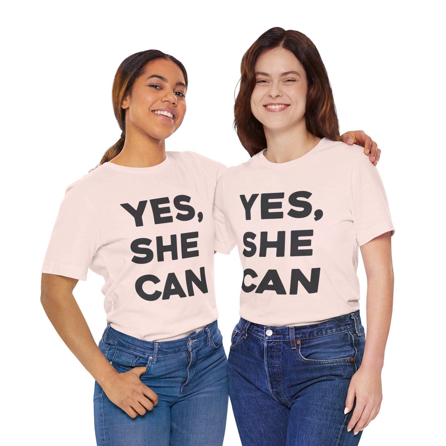 Yes, She Can - Unisex Jersey Short Sleeve Tee