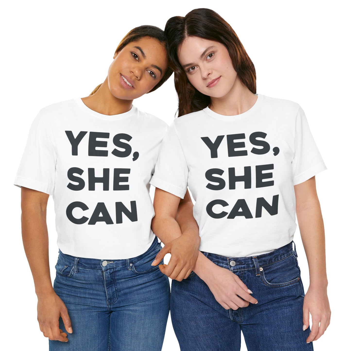 EU - Yes, She Can - Unisex Jersey Short Sleeve Tee
