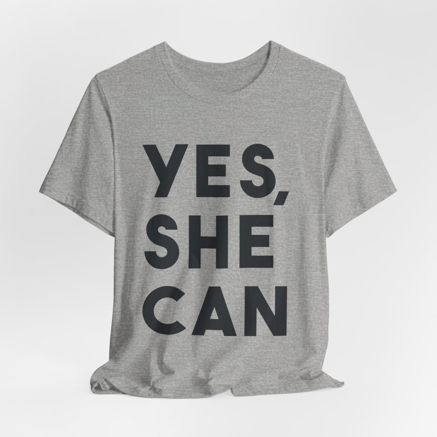 Yes, She Can - Unisex Jersey Short Sleeve Tee