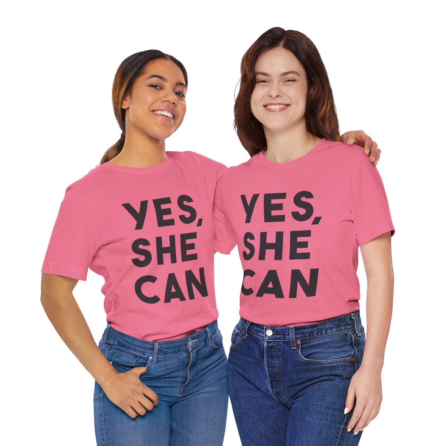 Yes, She Can - Unisex Jersey Short Sleeve Tee