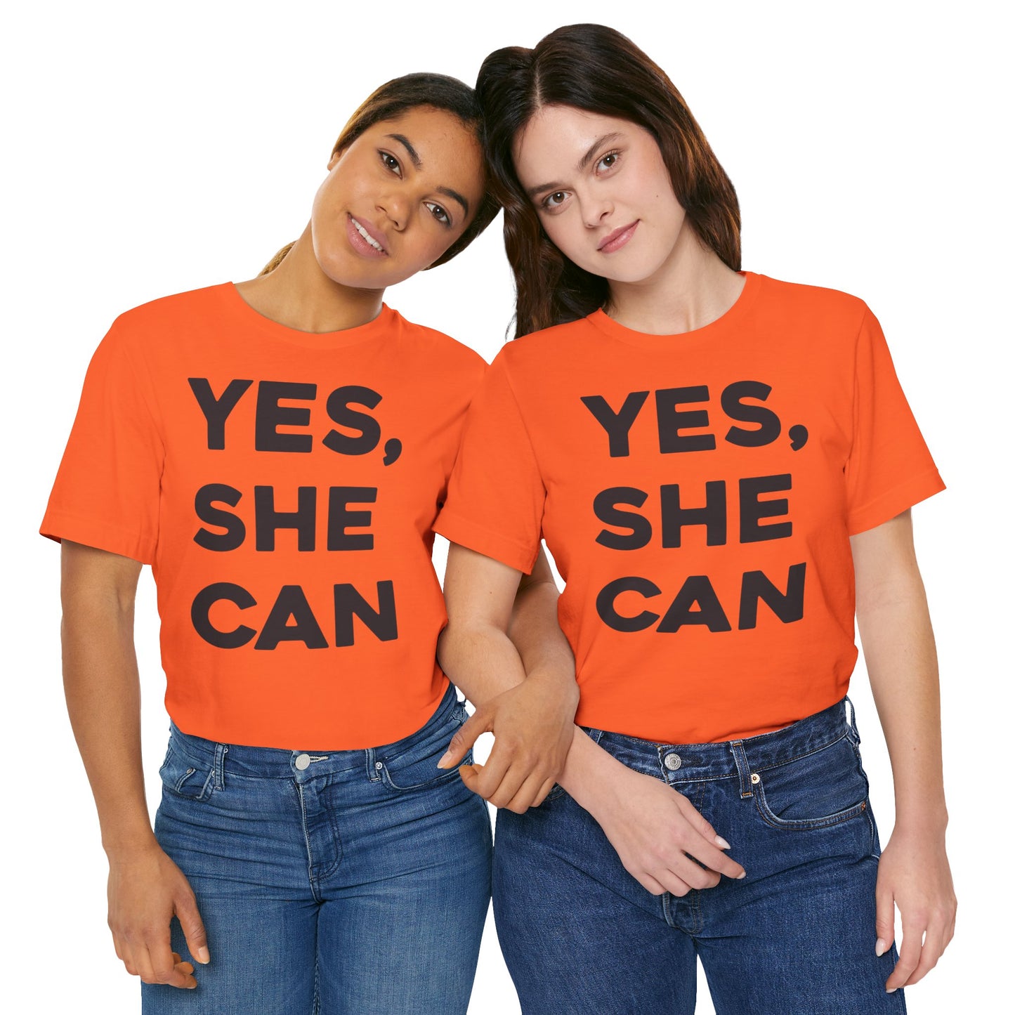 EU - Yes, She Can - Unisex Jersey Short Sleeve Tee