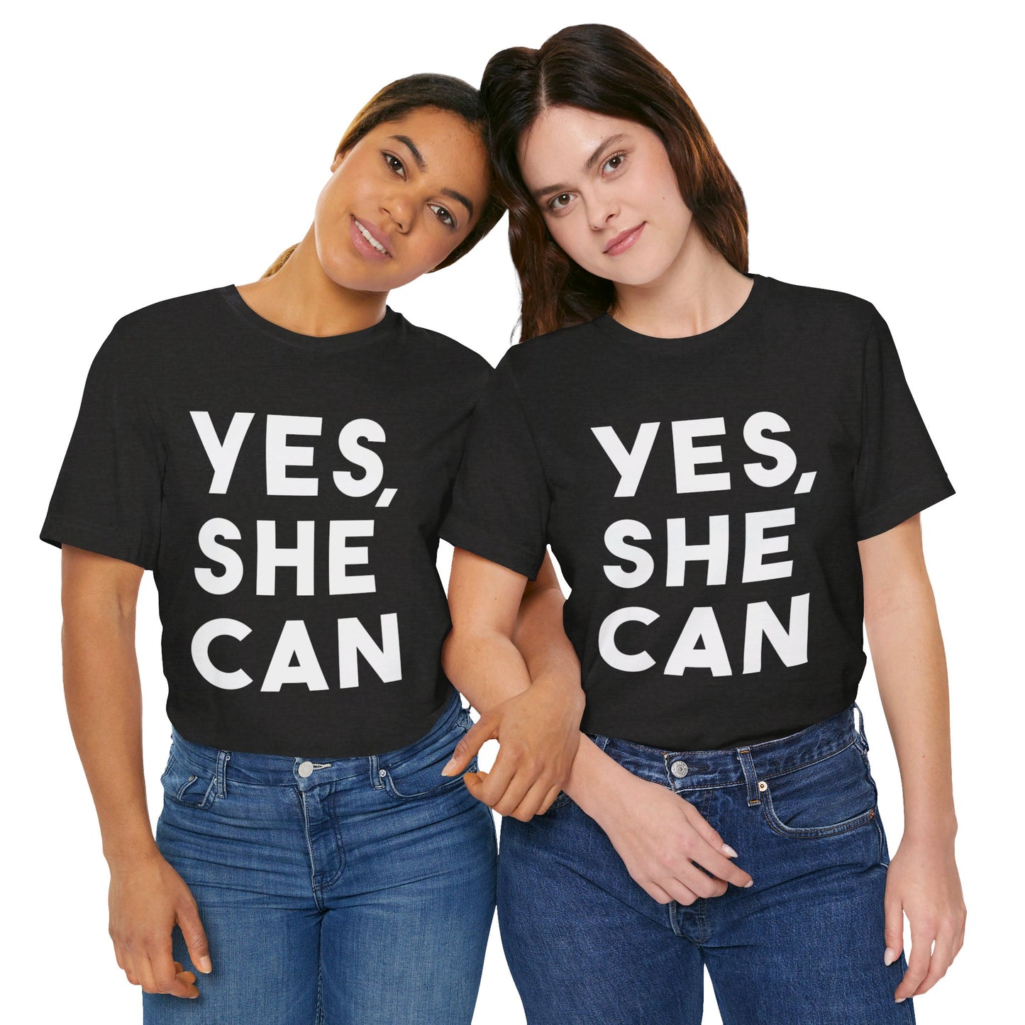 Yes, She Can - Unisex Jersey Short Sleeve Tee