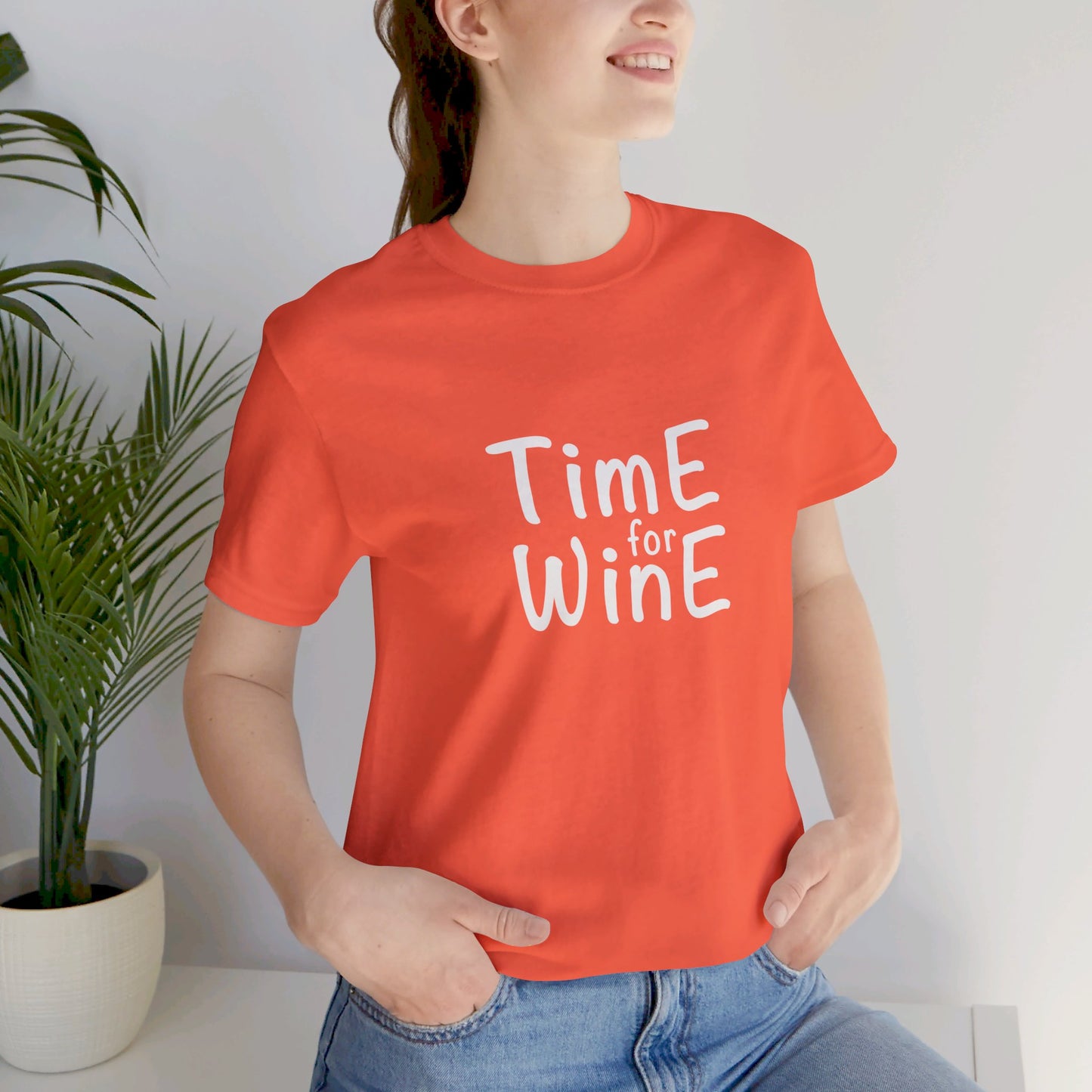 Time for Wine - Unisex Jersey Short Sleeve Tee