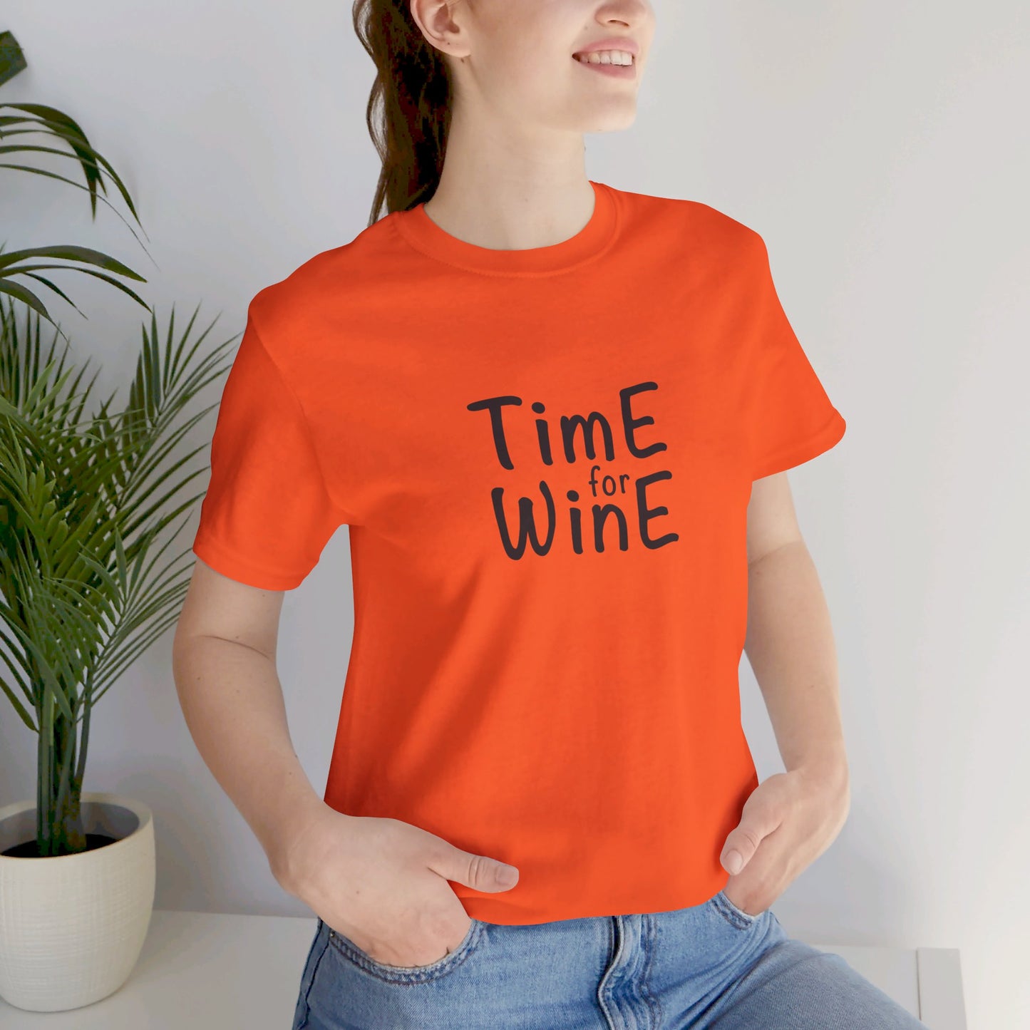 Time for Wine - Unisex Jersey Short Sleeve Tee