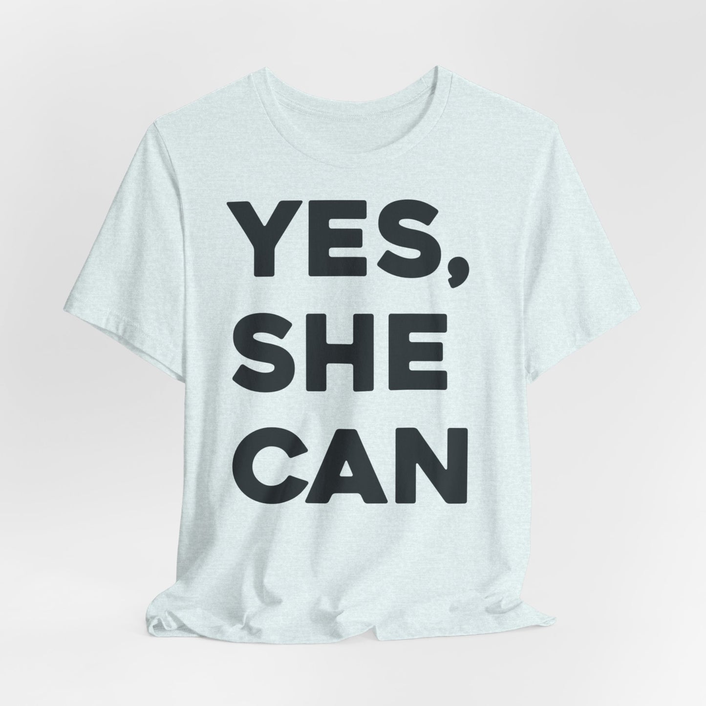 EU - Yes, She Can - Unisex Jersey Short Sleeve Tee