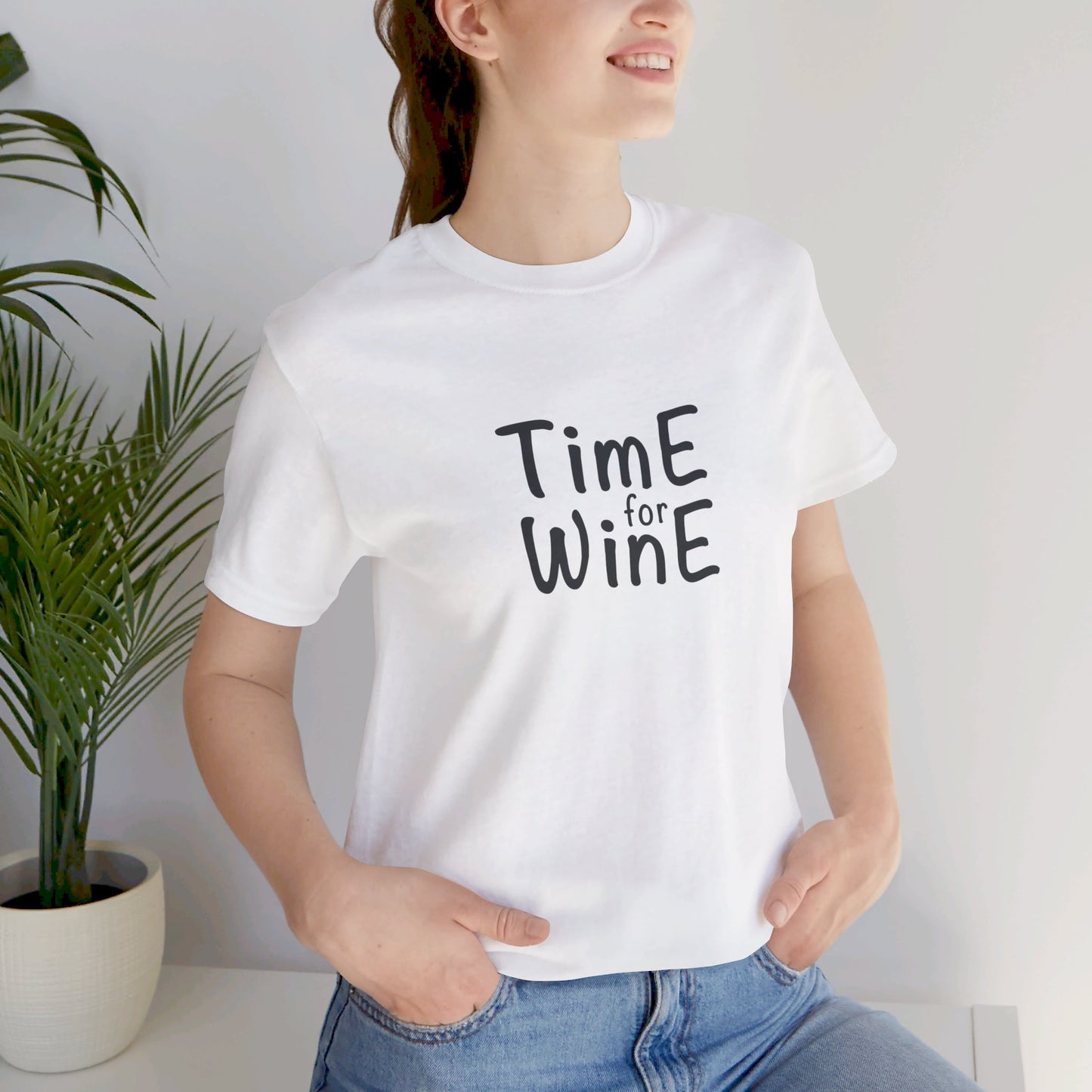 Time for Wine - Unisex Jersey Short Sleeve Tee